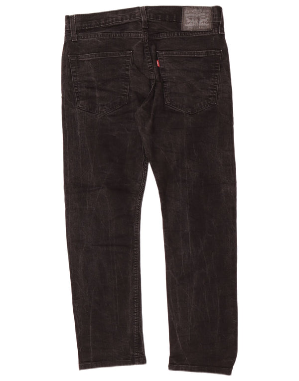 Мужские зауженные джинсы Levi's 502 W32 L27, черный хлопок