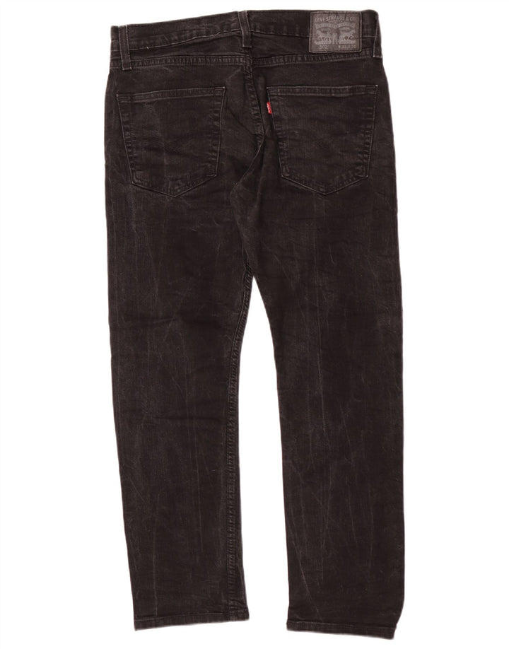 Мужские зауженные джинсы Levi's 502 W32 L27, черный хлопок