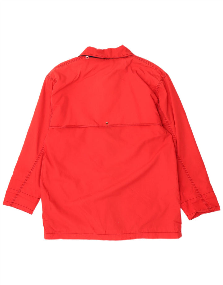 Винтажная женская куртка UK 18 XL, красный полиэстер