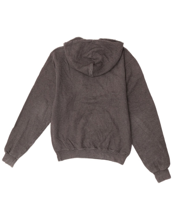 Champion Womens Graphic Hoodie Jumper UK 6 XS Grey