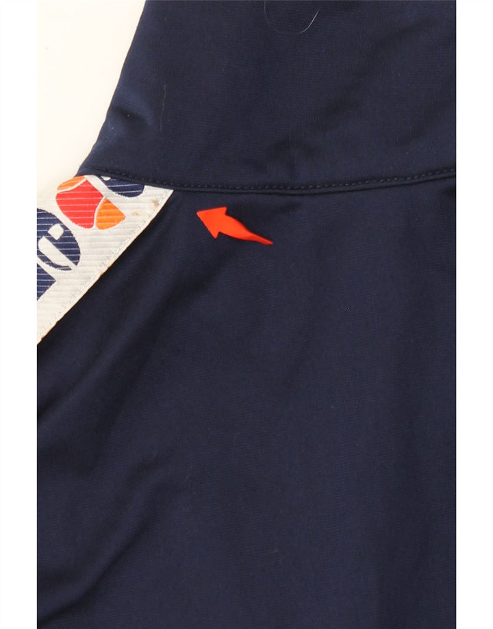 ELLESSE Мужской спортивный костюм с графическим рисунком, верхняя куртка, большой темно-синий полиэстер