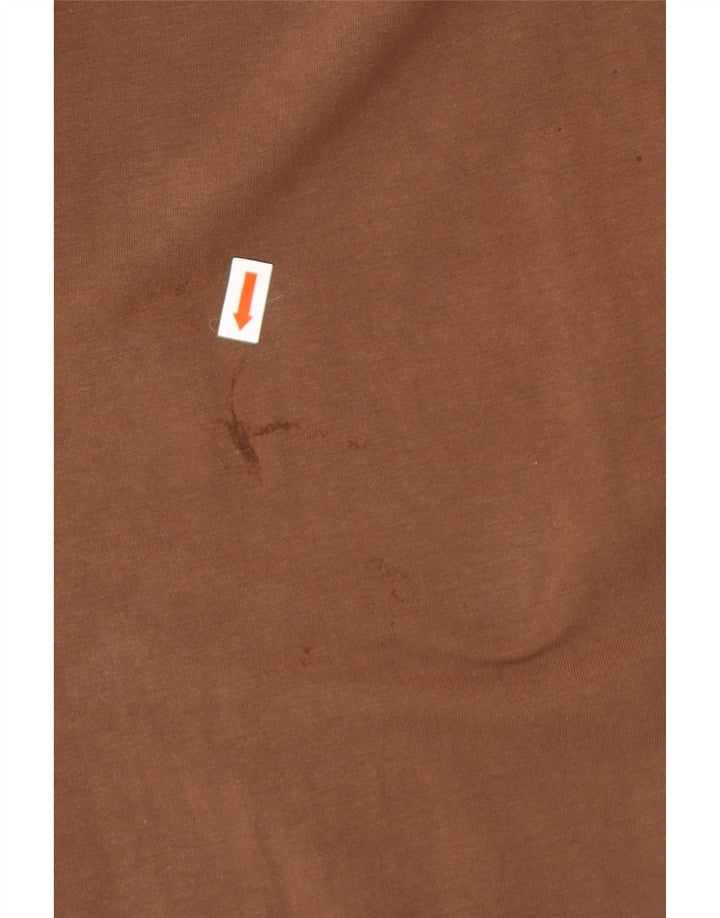 Мужская футболка с рисунком PUMA, большая, коричневая