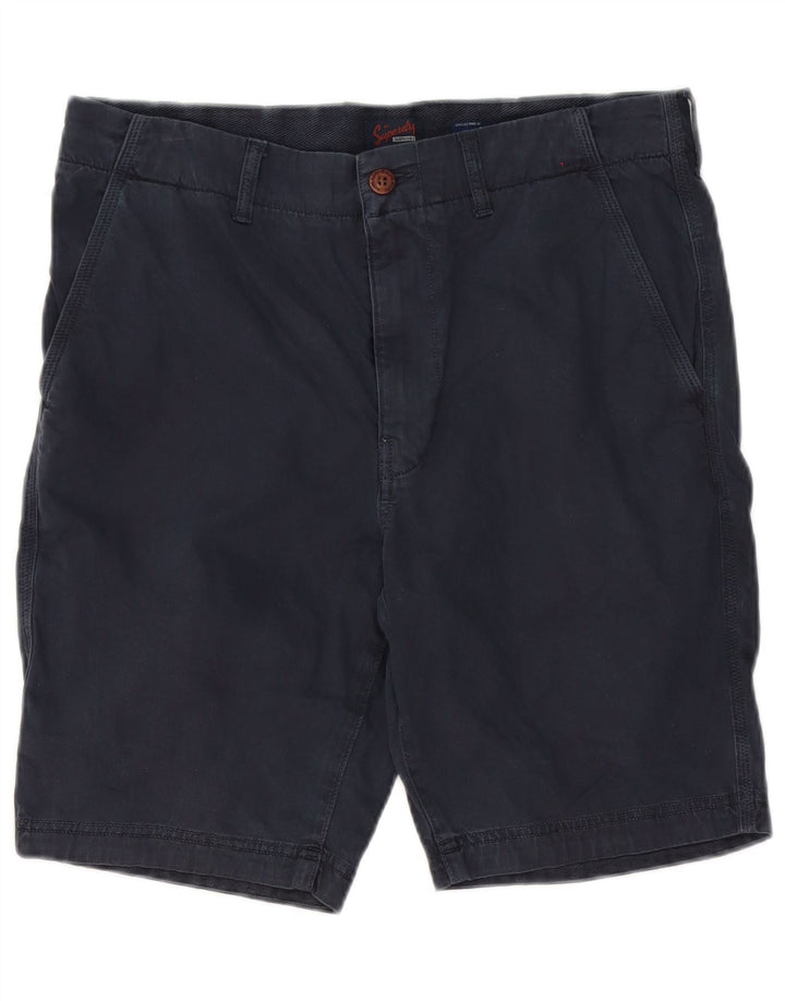 Мужские шорты чинос Superdry W32, средний темно-синий, хлопок