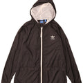 Женская дождевик с капюшоном Adidas UK 18 XL, черный полиэстер