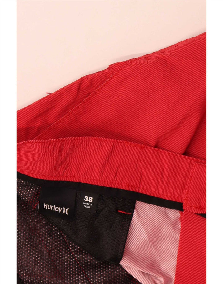Мужские шорты чинос Hurley W38 XL, красный полиэстер