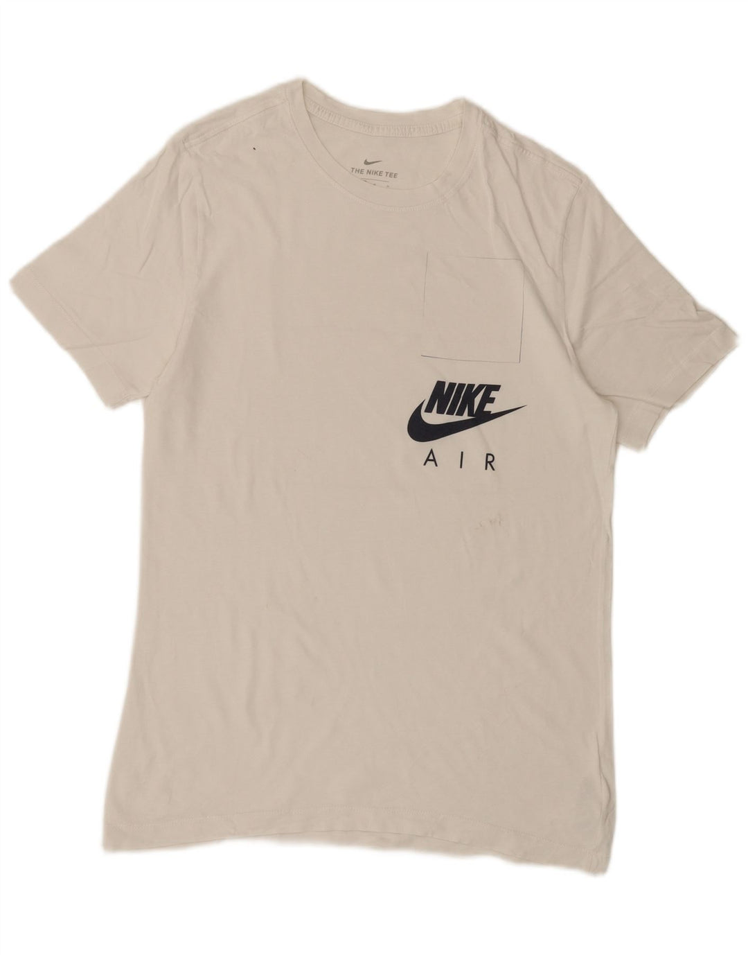 Мужская футболка Nike Air с графикой, средний белый хлопок, белый цвет