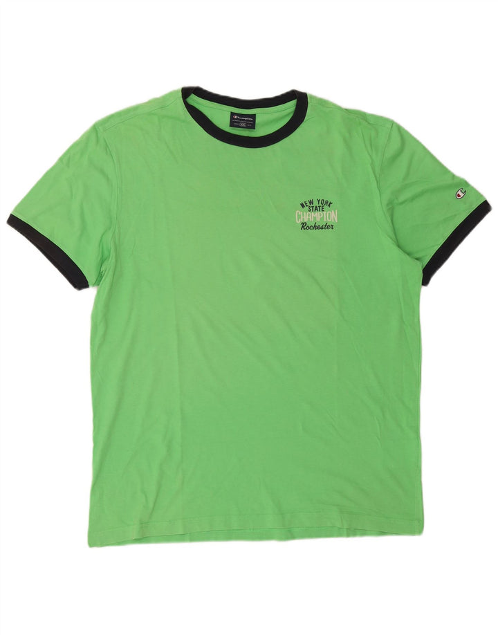 Мужская футболка Champion 2XL, зеленый хлопок