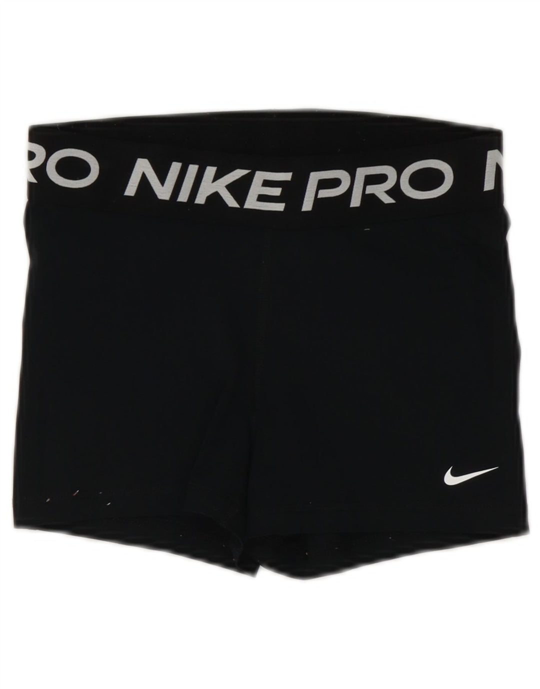 Женские спортивные шорты Nike Dri Fit с графическим рисунком UK 12, средний черный полиэстер