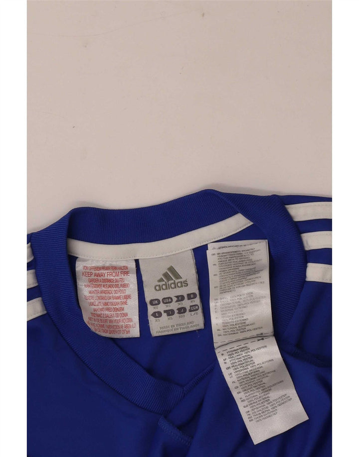 Мужская футболка Adidas Climalite с рисунком Top XS, синяя, полиэстер