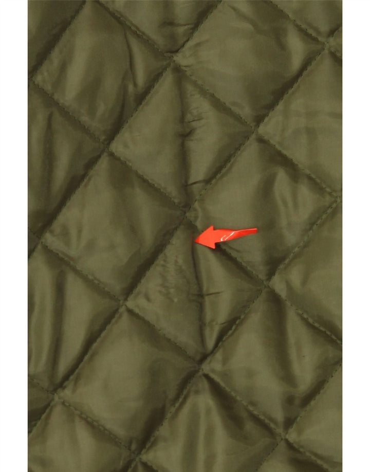 ВИНТАЖНАЯ Мужская стеганая куртка UK 42 XL Хаки Полиэстер