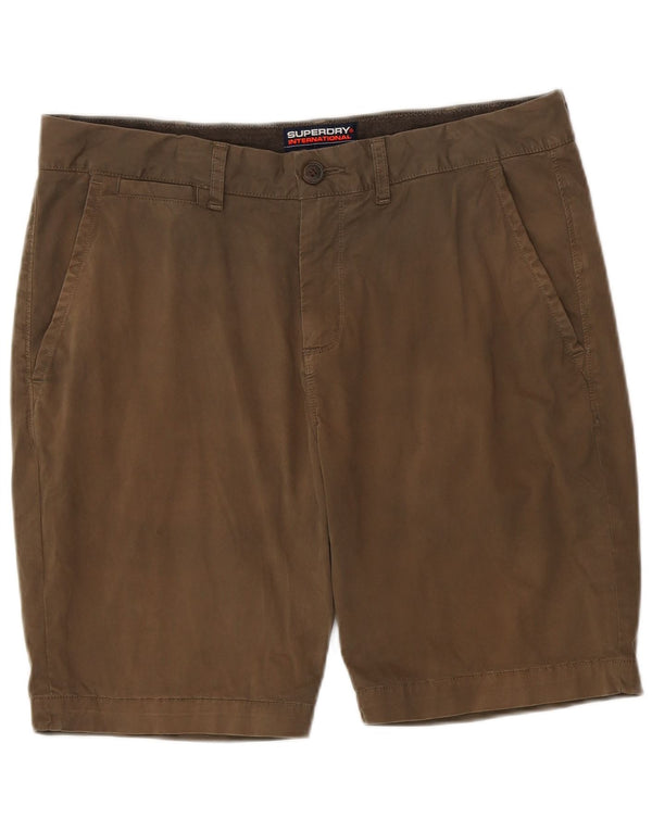 Мужские шорты чинос Superdry W36, большие размеры, цвет хаки, хлопок