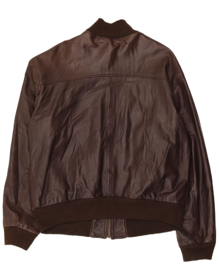 Мужская кожаная куртка VINTAGE UK 42 XL Коричневая кожаная