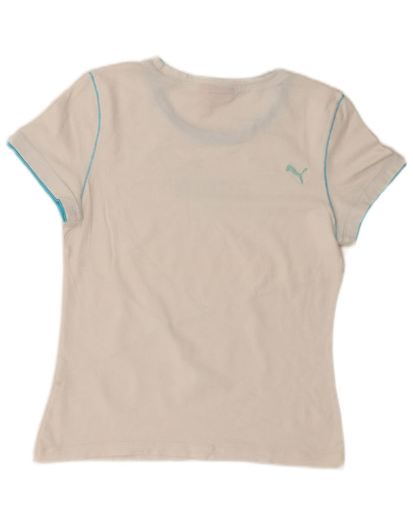 Женская футболка с рисунком Puma Top UK 14, большая белая