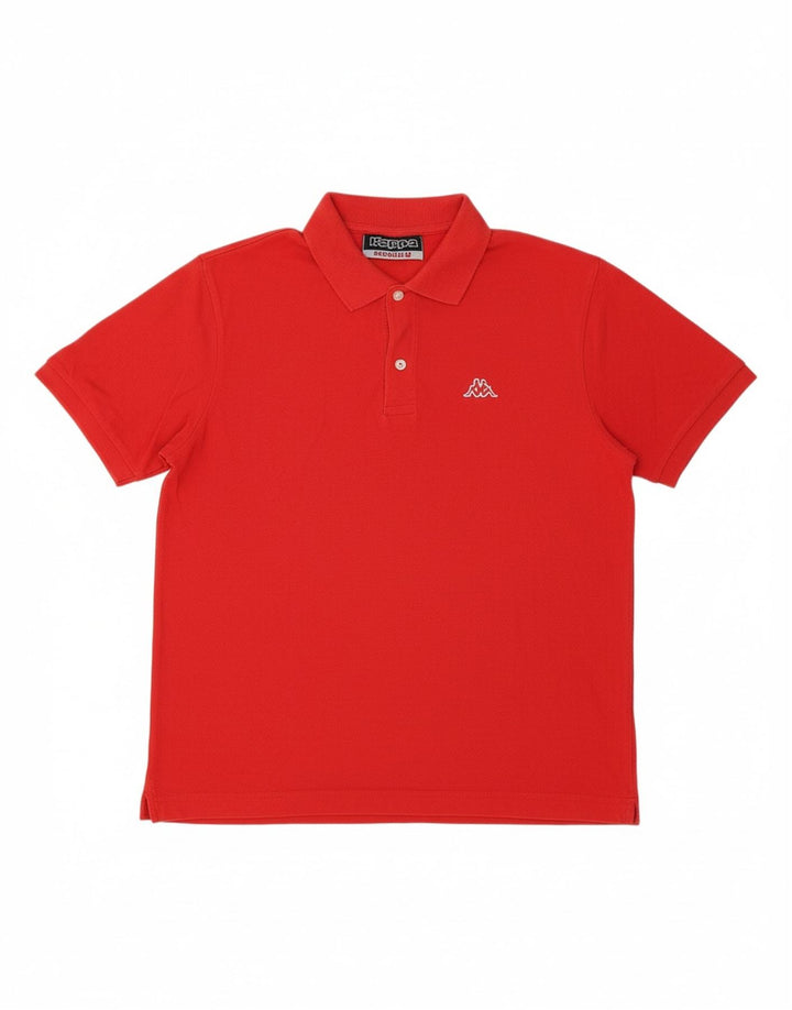 KAPPA Mens Polo Shirt Medium Red Cotton