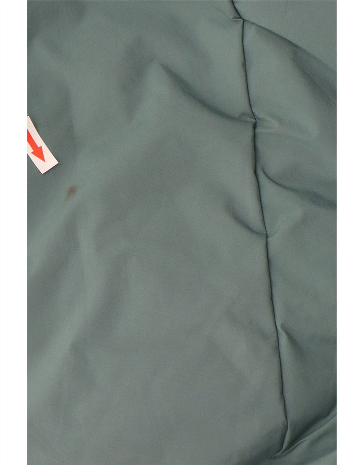 Мужское стеганое пальто с капюшоном COLUMBIA UK 38, средний синий полиэстер с цветными блоками