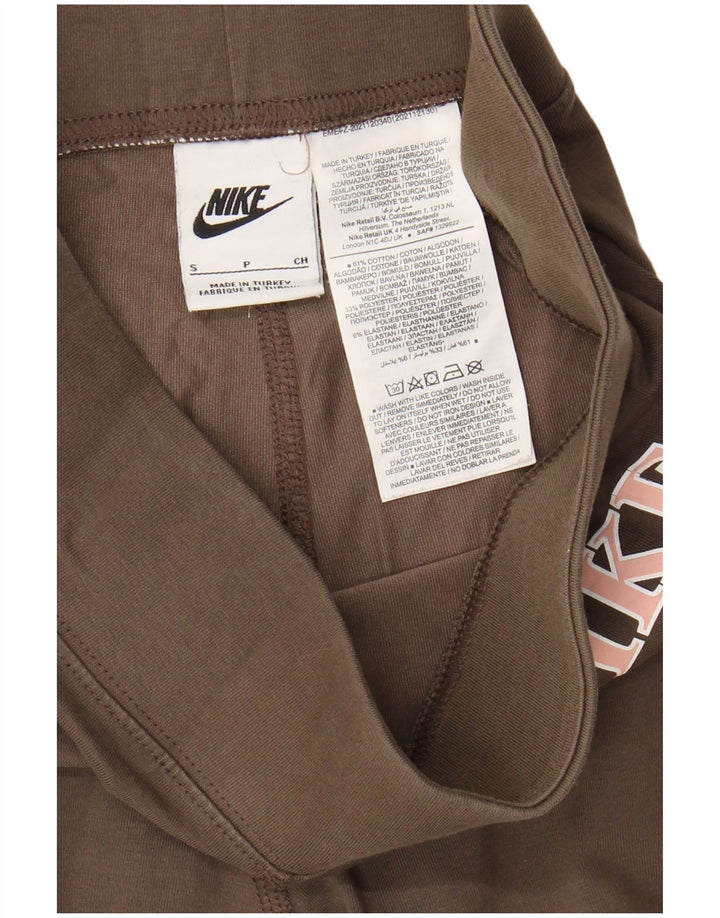 Женские леггинсы с рисунком NIKE UK 10, маленькие серые, хлопковые