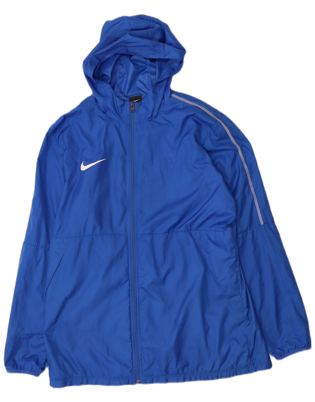 Мужская спортивная куртка с капюшоном Nike XL, синий полиэстер