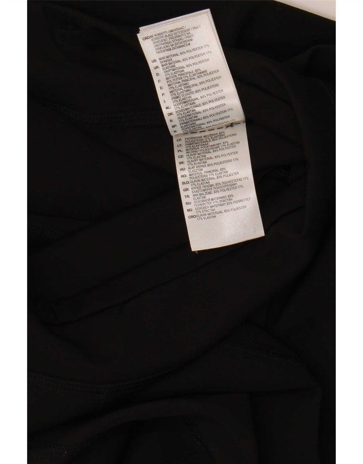 Женские леггинсы-капри Adidas Climalite UK 12/14, средний черный полиэстер