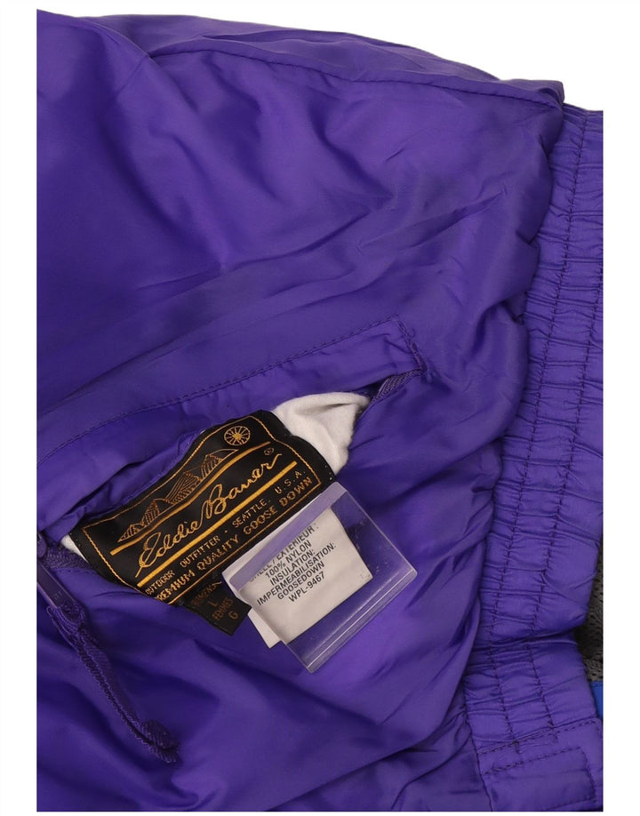 Женская утепленная куртка оверсайз с капюшоном Eddie Bauer UK 16, большая фиолетовая