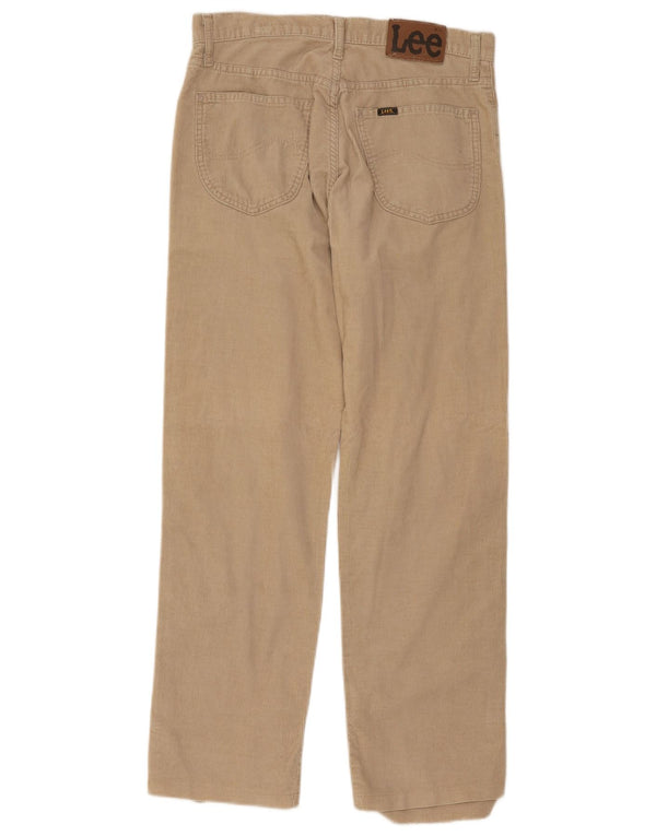 Женские прямые вельветовые брюки Lee Brooklyn W32 L28, бежевый хлопок