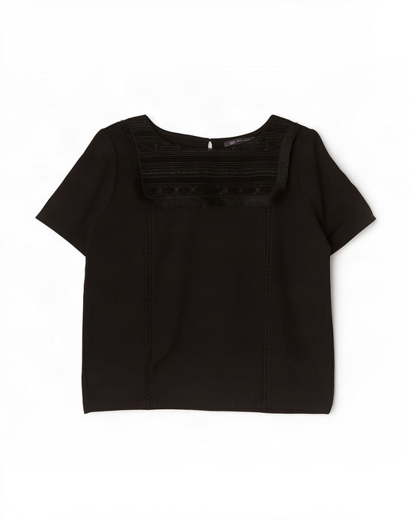 Женская блузка Marks & Spencer Top UK 14, большая черная вискоза
