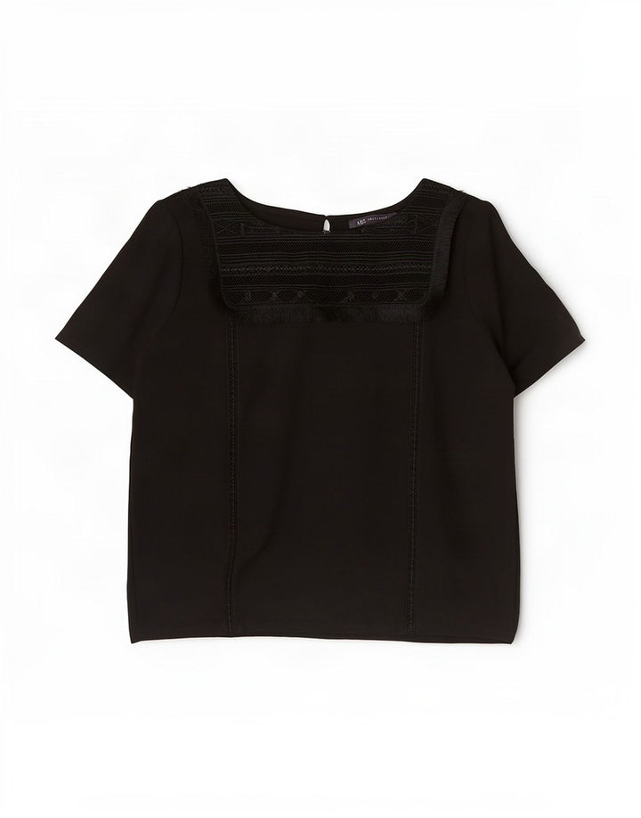 Женская блузка Marks & Spencer Top UK 14, большая черная вискоза