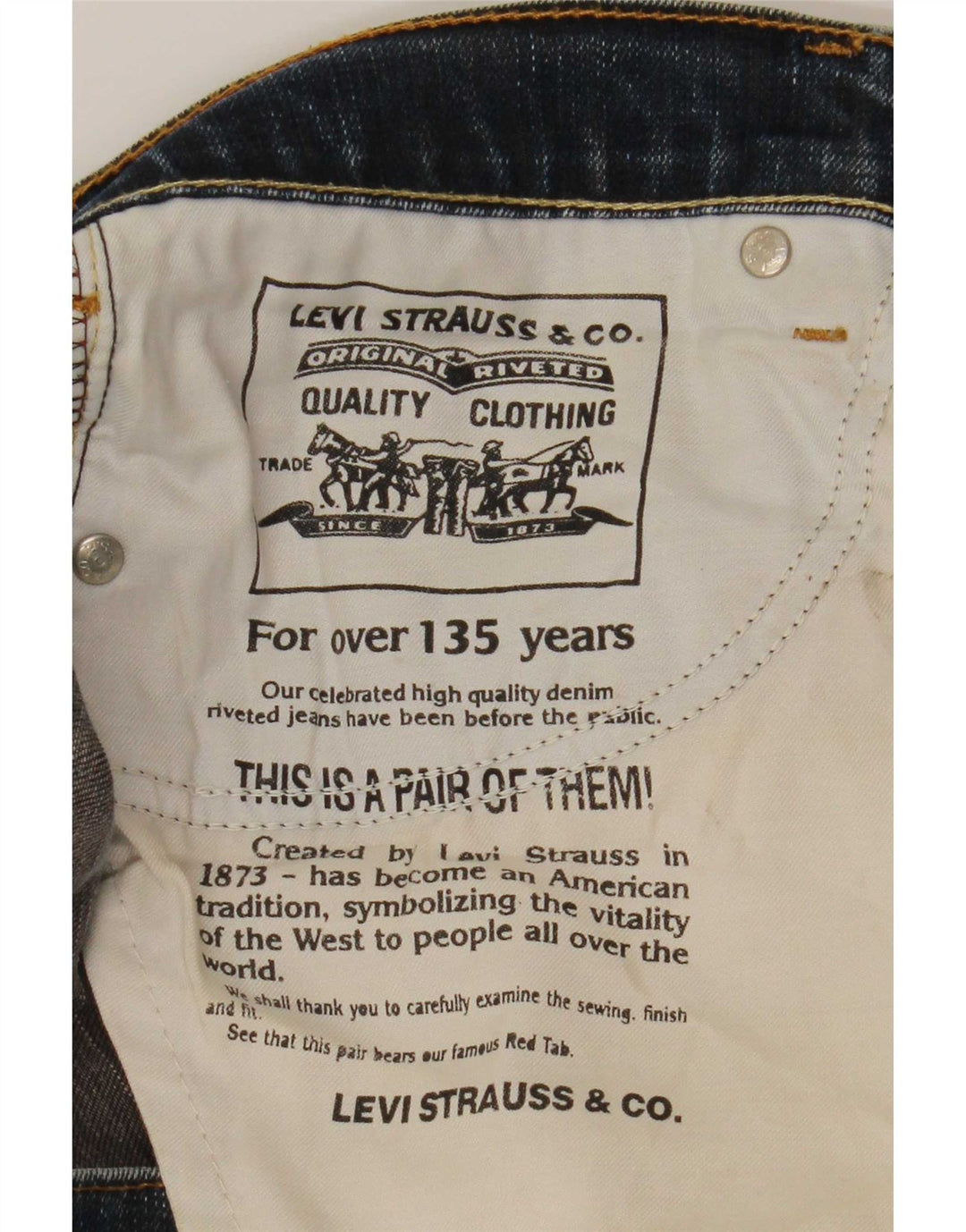 Мужские джинсы Levi's Slim 519 W34 L30 синие