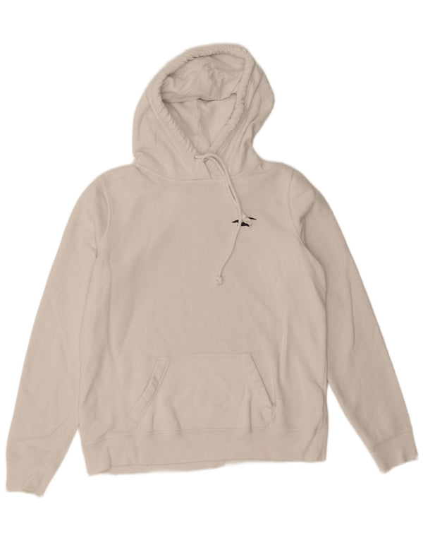 Женский джемпер с капюшоном Hollister UK 14, средний белый хлопок