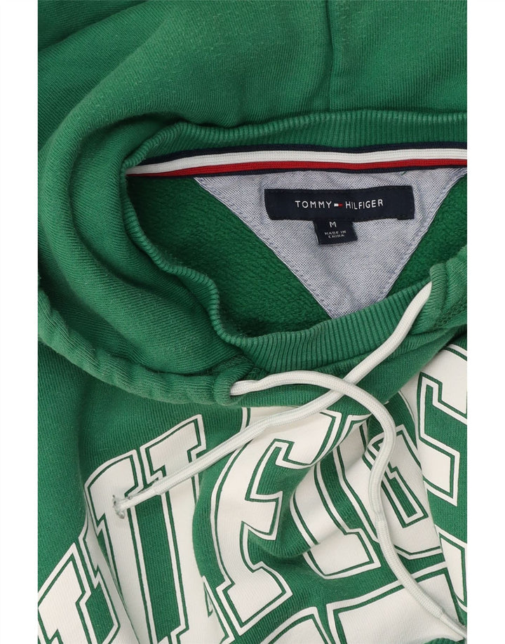 Мужской джемпер с капюшоном с рисунком Tommy Hilfiger, средний зеленый