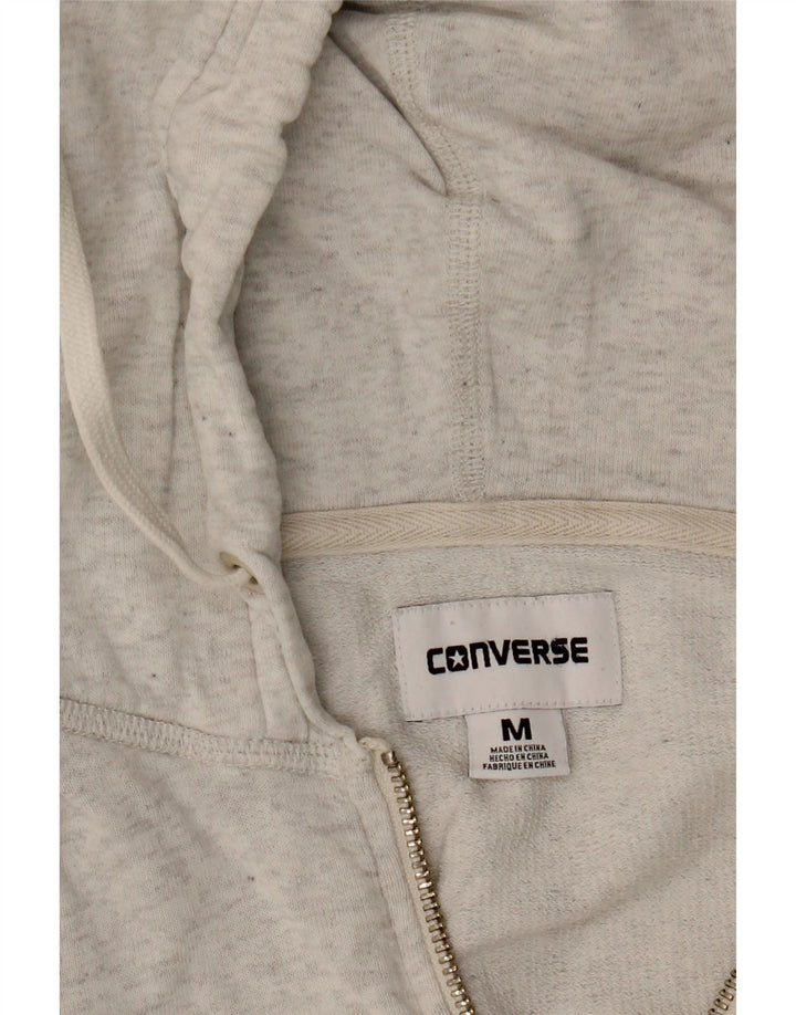 CONVERSE Mens Zip Hoodie Sweater Medium Grey Vintage Converse and Second-Hand Converse from Messina Hembry 