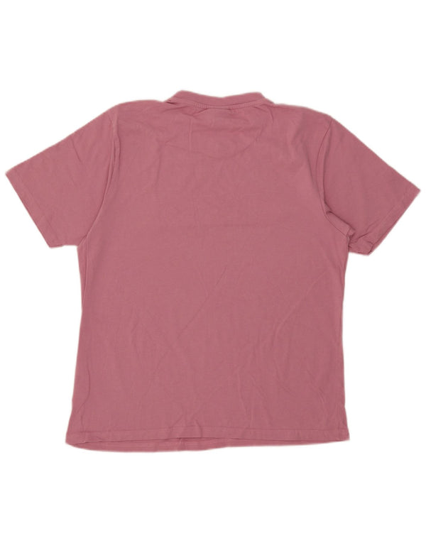 Женская футболка с рисунком Ellesse Top UK 16, большой розовый хлопок