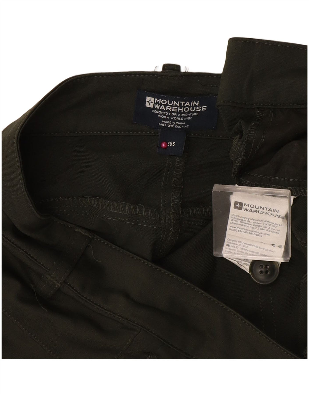 Женские узкие брюки чинос Mountain Warehouse W38 L30, зеленый полиэстер