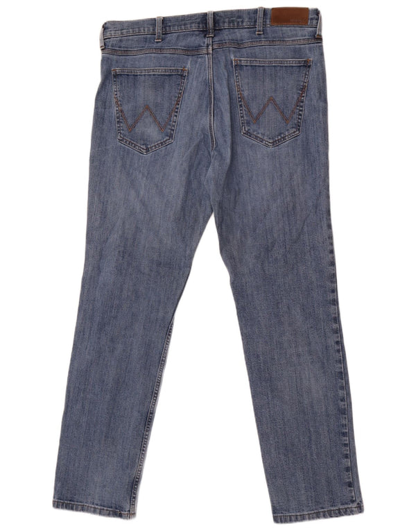 Мужские джинсы Wrangler Regular Slim W36 L32, синие, хлопок