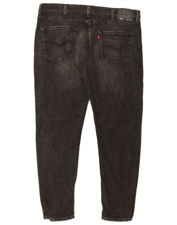 Мужские джинсы Levi's 511 Slim W40 L30 Серые хлопковые