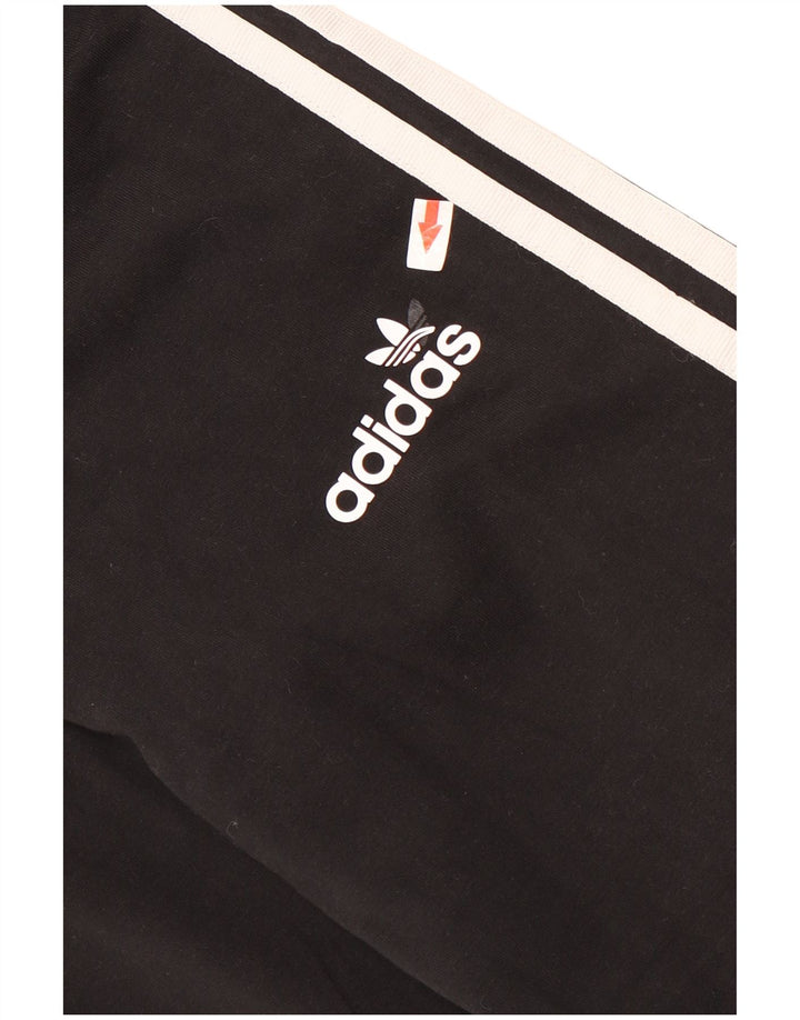 Женские леггинсы Adidas UK 12, средние черные хлопковые