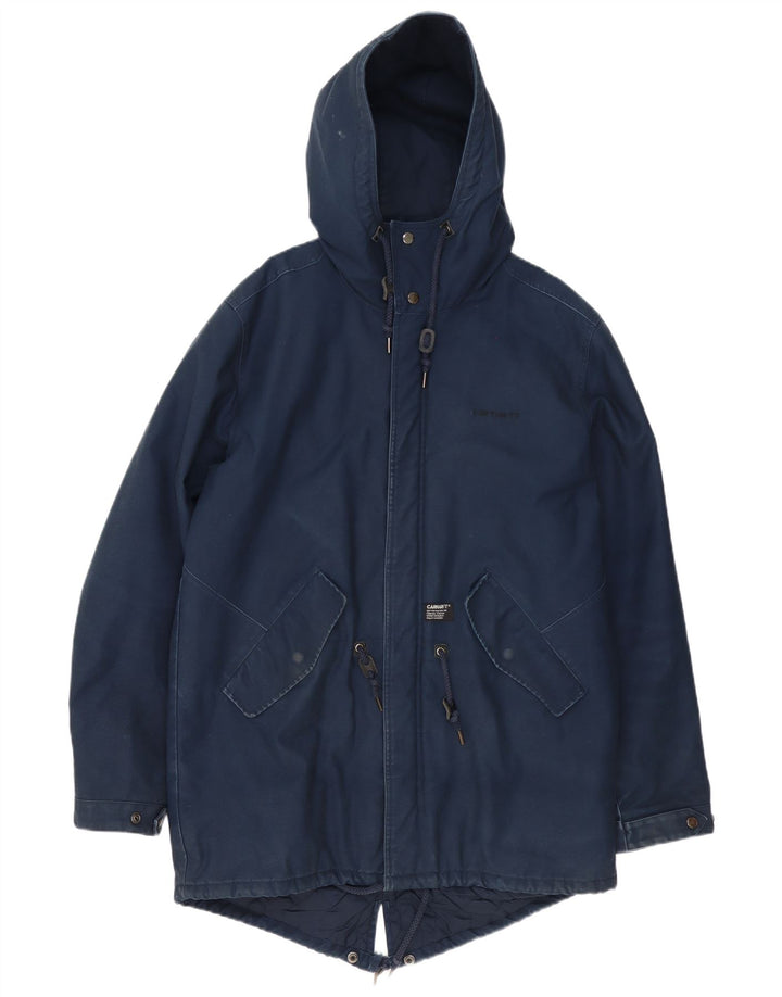 Мужская парка Carhartt с капюшоном UK 42 XL Темно-синий полиэстер