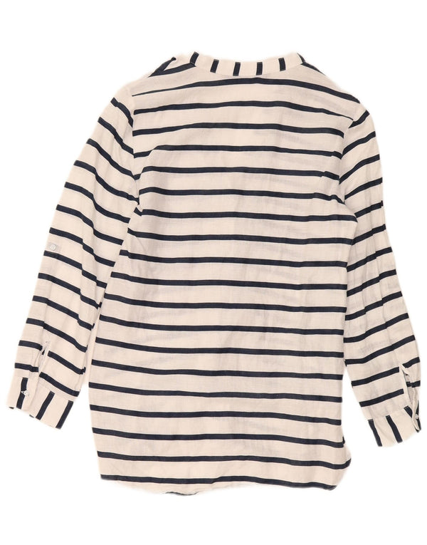 Женское платье-рубашка Zara UK 6 XS в белую полоску