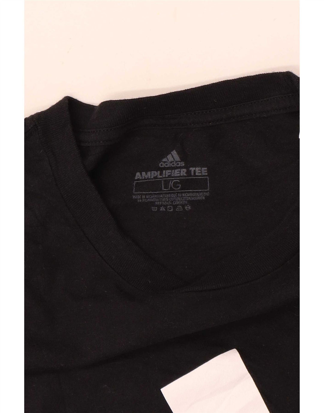 Мужская футболка с рисунком Adidas, большая черная