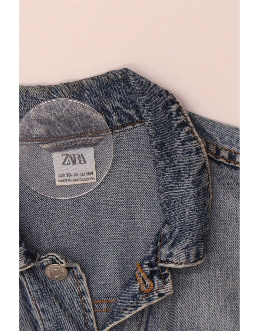 Джинсовая куртка Zara для мальчиков 13–14 лет, синяя
