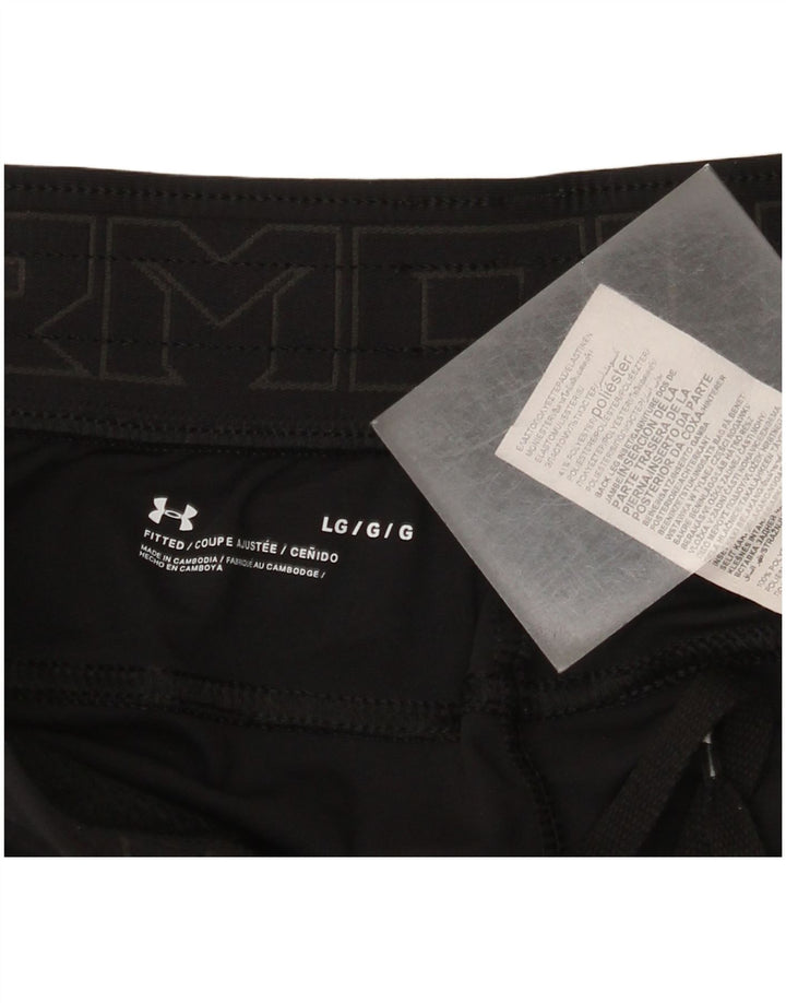 Женские приталенные спортивные брюки Under Armour UK 14, большой черный полиэстер