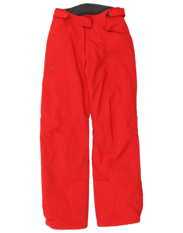 Женские лыжные брюки Fila UK 10, малый, красный, полиамид