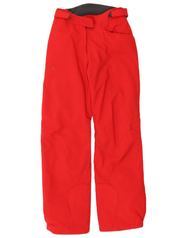 Женские лыжные брюки Fila UK 10, малый, красный, полиамид