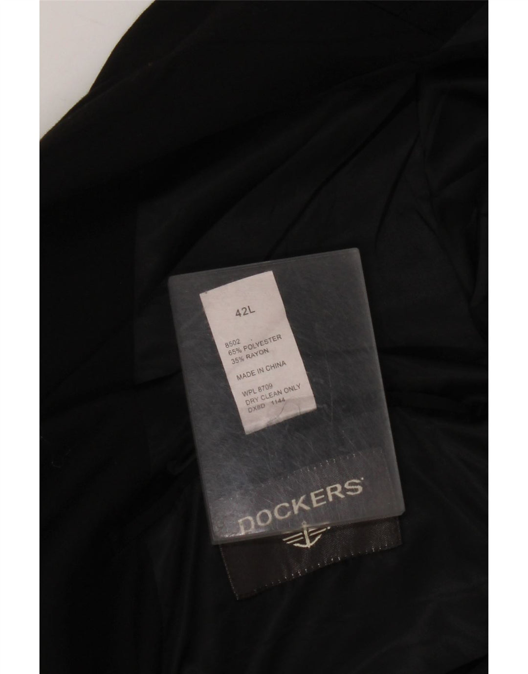 Мужской пиджак DOCKERS с 2 пуговицами UK 42 XL, черный полиэстер