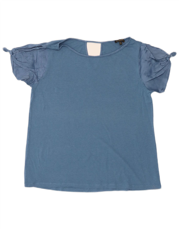 Женская футболка Massimo Dutti Top UK 14, большая синяя
