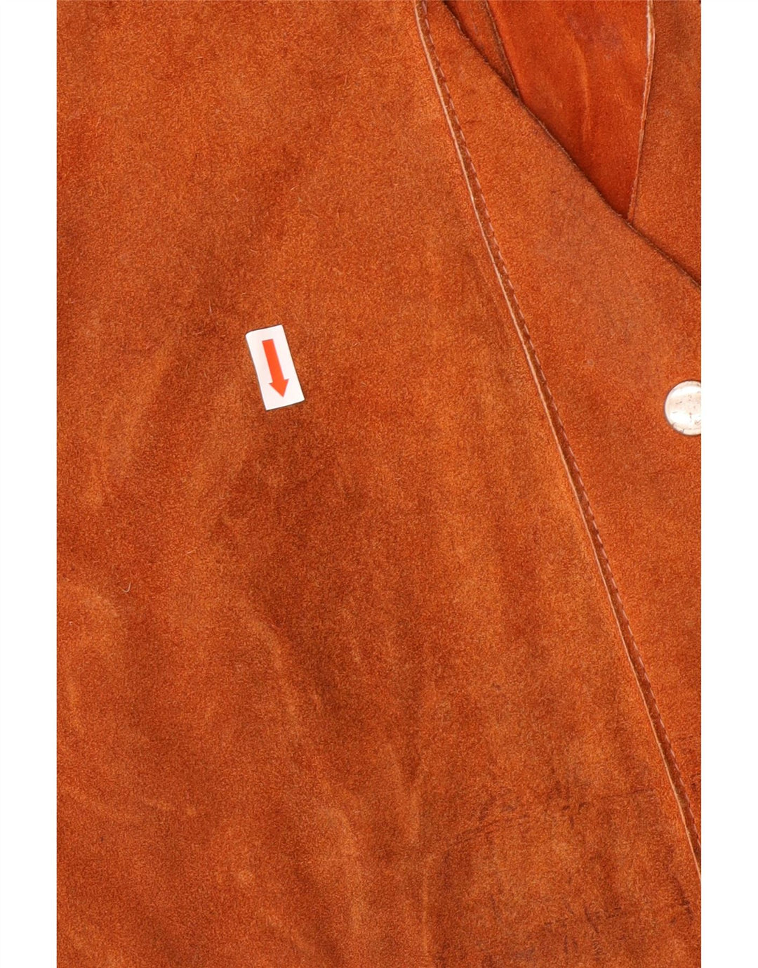 Винтажный женский замшевый жилет UK 18 XL, коричневый в стиле вестерн