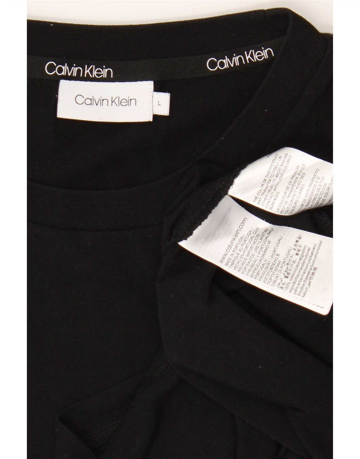 Мужская футболка Calvin Klein, большой черный хлопок