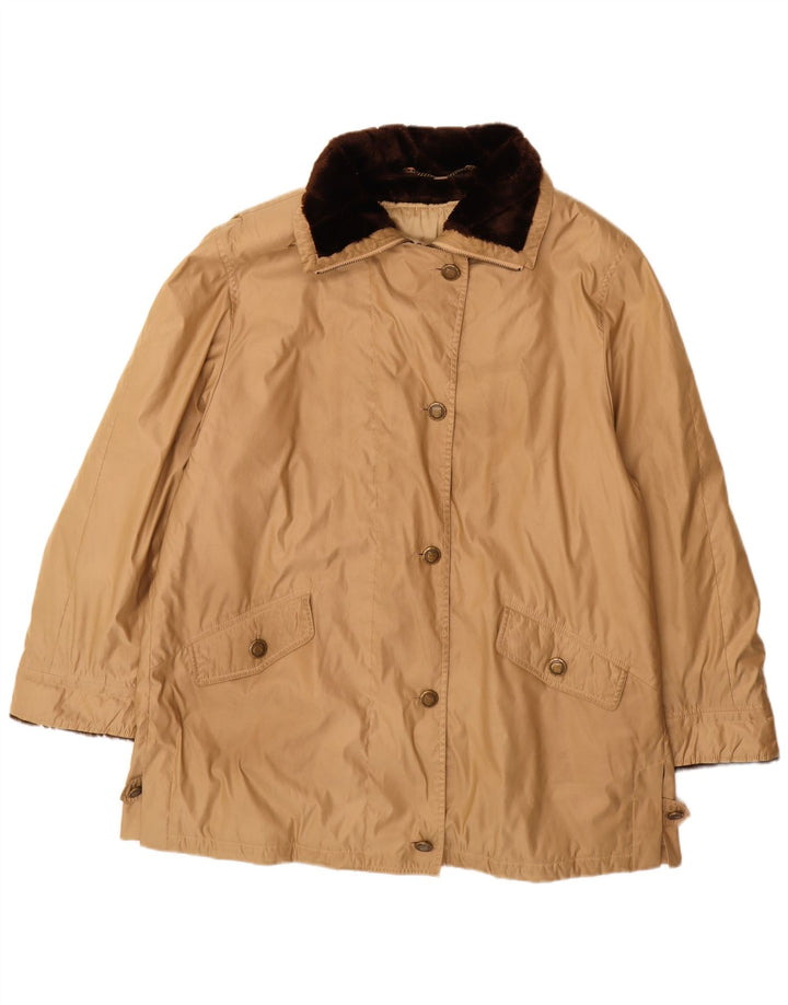 Delmod Женская ветровка оверсайз UK 18 XL Бежевый полиэстер