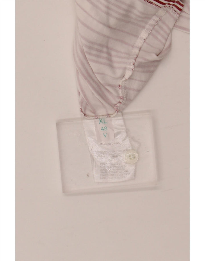 Женская рубашка поло SERGIO TACCHINI IT 48 XL, хлопок в красную полоску