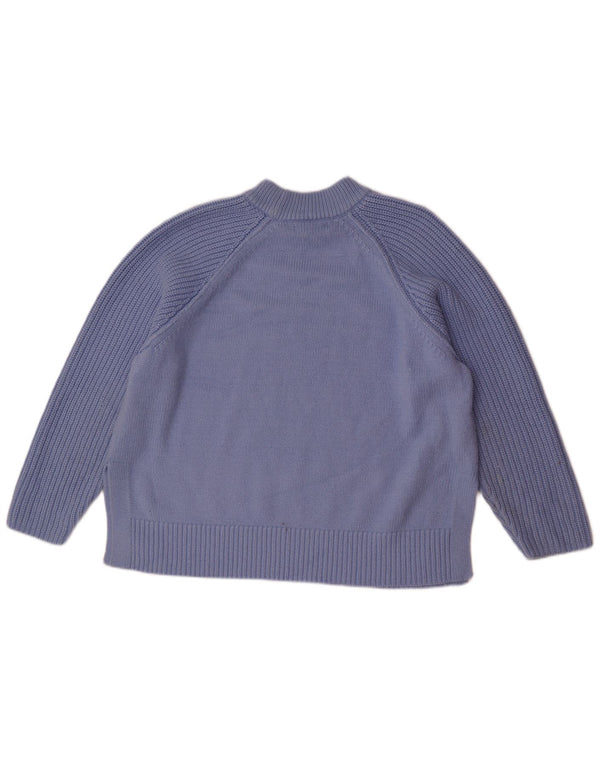 Женский джемпер свободного кроя с круглым вырезом Marks & Spencer, Великобритания, 18 XL, синий