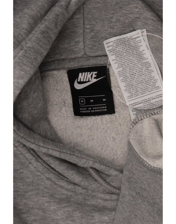 Мужской джемпер с капюшоном Nike среднего серого цвета, хлопок с крапинками